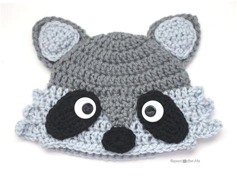 Raccoon Hat ~ FREE Crochet Pattern