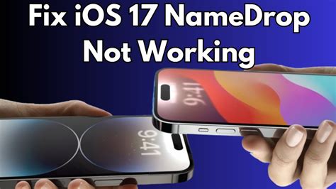 How To Fix Ios Namedrop Not Working On Iphone Youtube