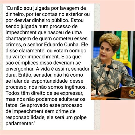 Blog Lajes Do Cabugi O QUE MOTIVOU ESSE GOLPE Dilma Na Tribuna Do