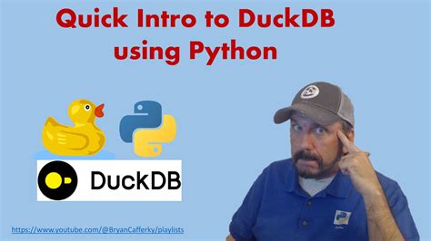 Introduction To Scaling Analytics Using Duckdb With Python Youtube