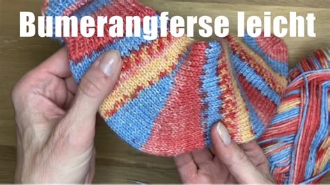 Bumerangferse leicht gestrickt ohne Löcher und ohne herkömmliche Shadow