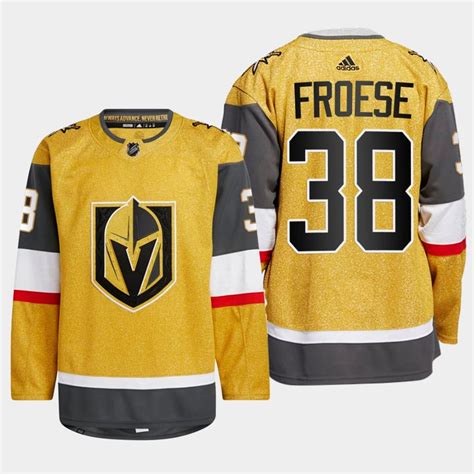 Byron Froese 38 Vegas Golden Knights Gold Jersey 2023 Home - Bluefink