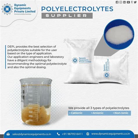 White Cationic Polyelectrolyte Powder Packaging Type HDPE BAG Grade