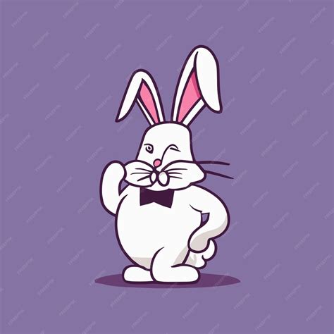 Premium Vector Cute Rabbit Cartoon Vector