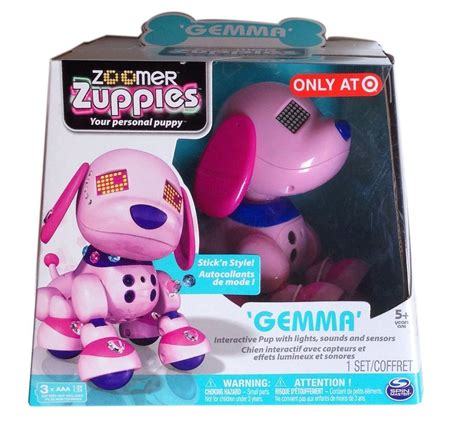 Exclusive Zoomer Zuppies Interactive Puppy Gemma Pink Robot Dog With