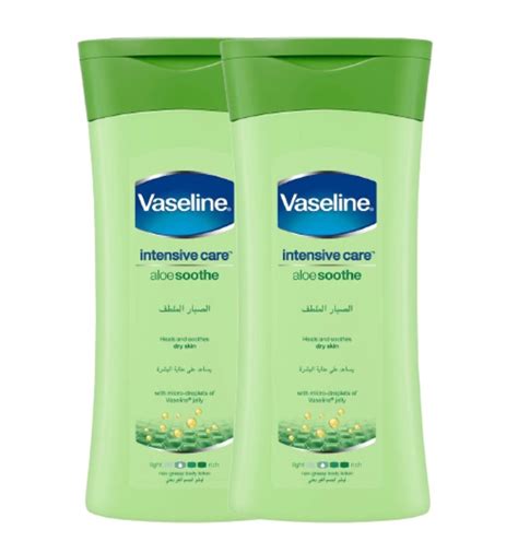 Vaseline Intensive Care Aloe Soothe Lotion 2 X 400 Ml Sharjah Co Operative Society