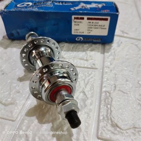 Jual Hub Freehub Belakang Bearing Lubang 36 Genio Chromoly JW B 232