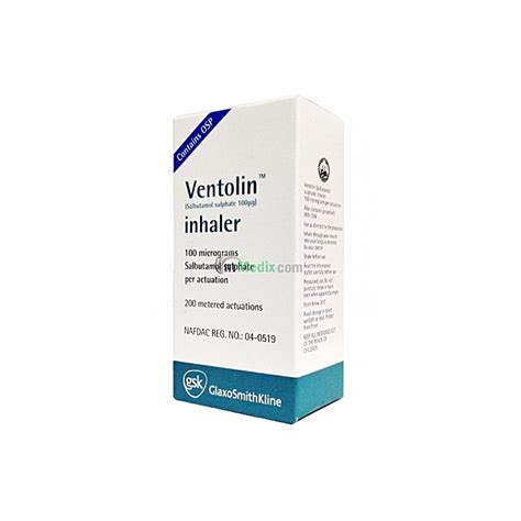 Glaxosmithkline Ventolin Inhaler 200 Actuations Main Market Online