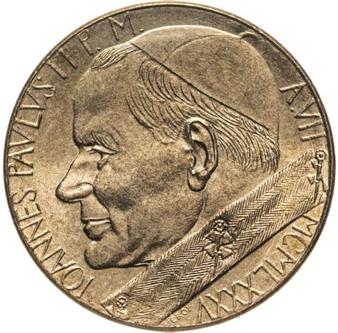 Монета Ватикан 20 лир 1985 стоимостью 616 руб.