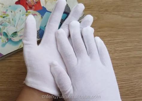 Childrens White Cotton Gloves Boy And Girl White Dancing Glove Kids