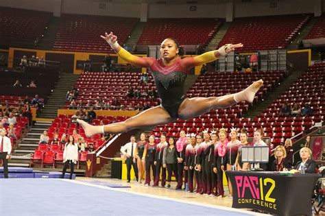 Asu Gymnastics Gallery Sun Devils Honor Seniors With Win Over Pitt