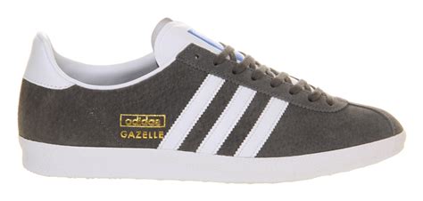 Mens Adidas Dark Grey Gazelle Og Trainers Npssonipat