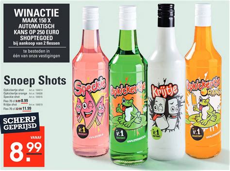 Snoep Shots Fles Cl Aanbieding Bij Sligro