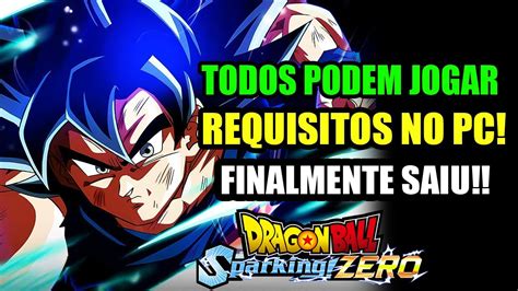 Finalmente Saiu Os Requisitos Para Jogar Dragon Ball Sparking Zero No