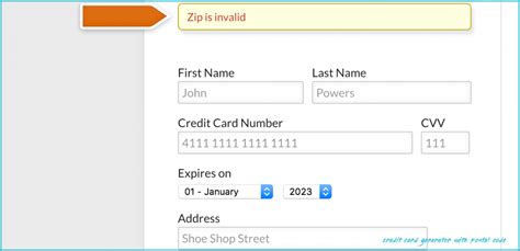 Five Credit Card Generator With Postal Code Rituals You Should Know In