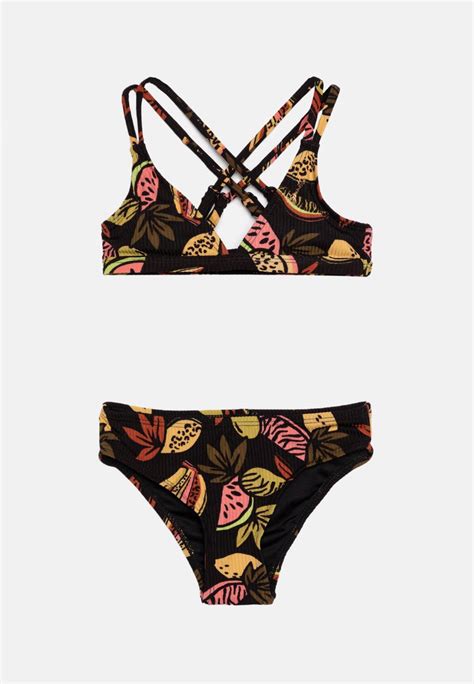 Brunotti Delphiny Fruity Girls Bikini Blacknegro Zalandoes