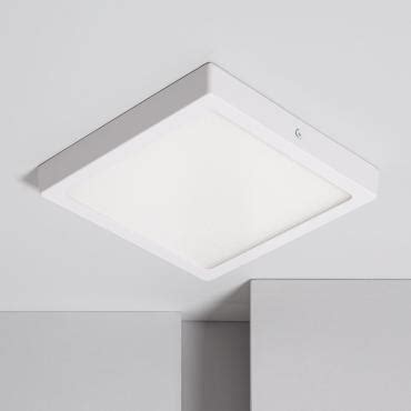 Plafoniera Led W Quadrata Superslim Cri Microprismatica Cct