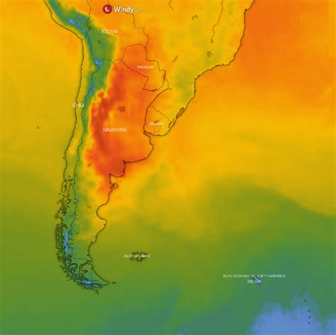 En Vivo Mapa De La Ola De Calor En Argentina