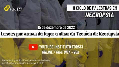 Les Es Por Armas De Fogo O Olhar Do T Cnico De Necr Psia Ii Ciclo De