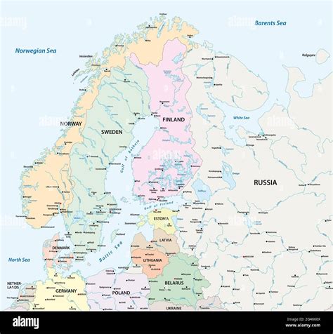 Carte Europe Du Nord Banque De Photographies Et Dimages à Haute