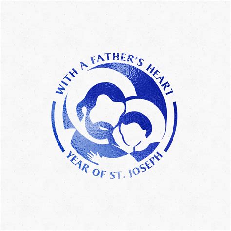 Saint Joseph Logo Vector St. Joseph With Jesus Child, SVG for Cut Files ...