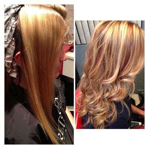 Blonde hair with red highlights...must get this! | Red hair with blonde ...