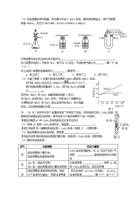 2022年江苏常州中考化学真题及答案word版