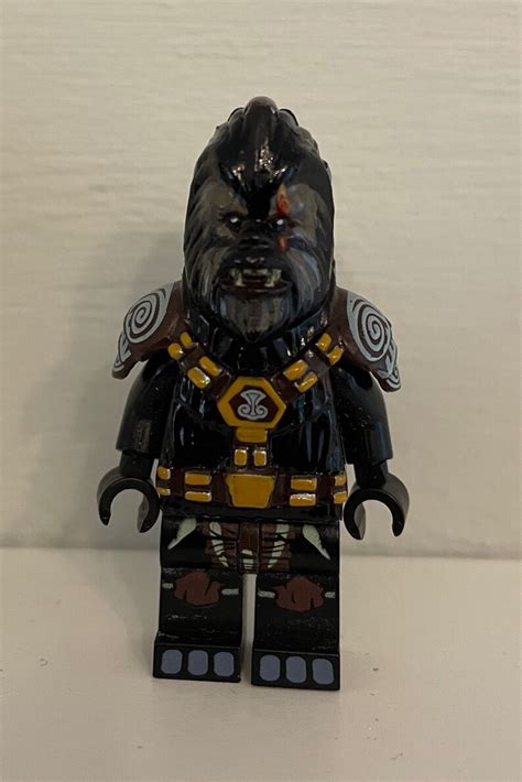 Lego Custom Star Wars Black Krrsantan Wookie Bounty Hunter Etsy