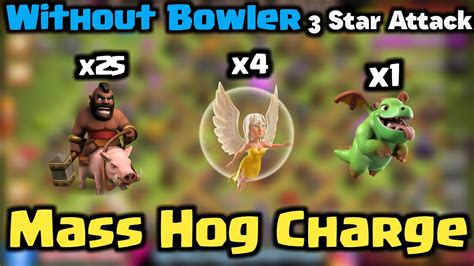 Th9 Hog Attack Strategy 2020 Th9 Mass Hog Attack Strategy Hog Charge Th9 Youtube