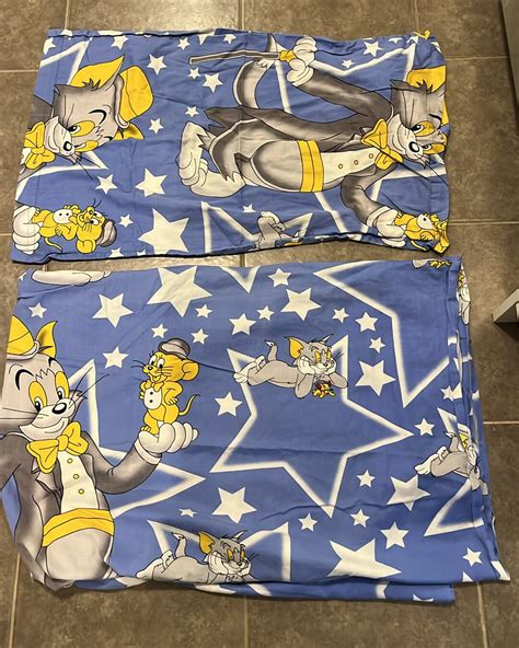 Vintage Tom and Jerry Twin Flat Bed Sheet and Pillowcase - Etsy