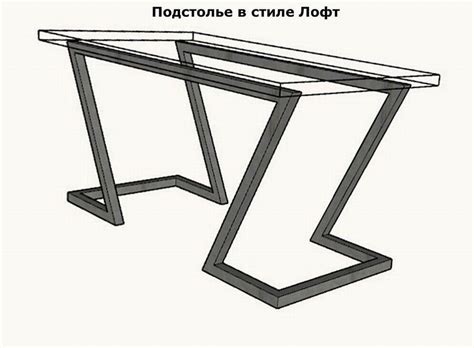Металлический стол из профильной трубы в стиле ЛОФТ - 15 идей