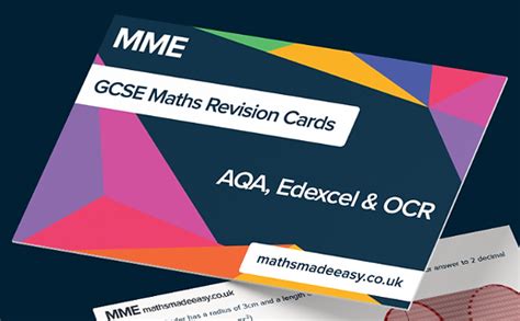 Maths Revision Cards Maths Flash Cards