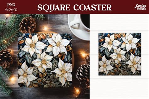 Christmas Square Coaster Sublimation