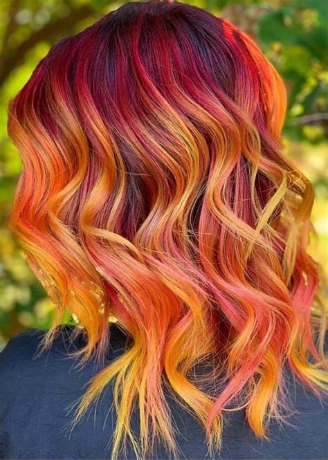 Super Cute Red To Orange Hair Colors And Highlights In 2018 Cheveux