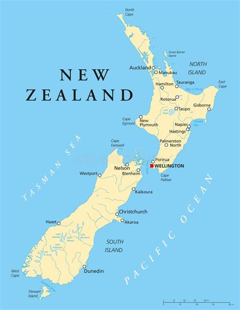 New Zealand Political Map