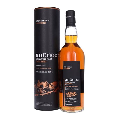 AnCnoc Peated Sherry Cask Whisky From The Whisky World UK