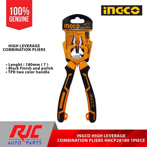 INGCO High Leverage Combination Pliers 1Piece Lazada PH