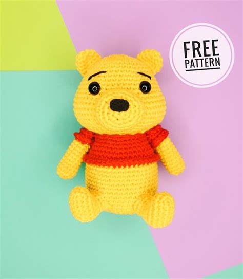 Winnie The Pooh Crochet Patterns Free Keychain in 2024 Tiere häkeln