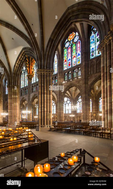 Strasbourg cathedral interior hi-res stock photography and images - Alamy