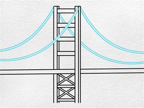 How To Draw The Golden Gate Bridge Helloartsy