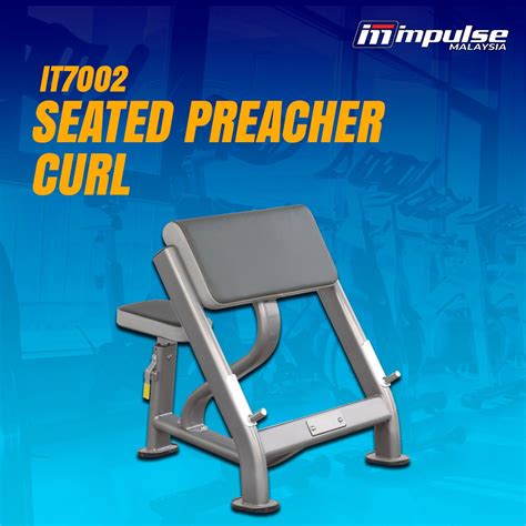 Impulse Fitness Seated Preacher Curl Sports Equipment Other Sports