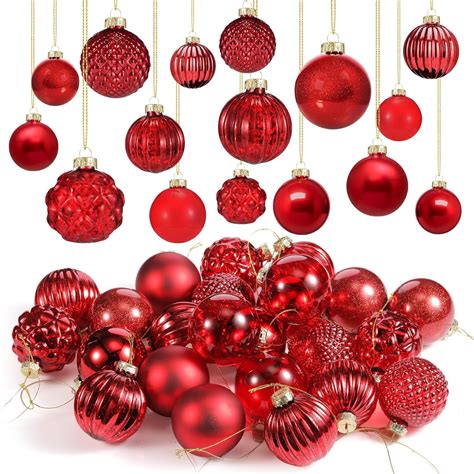 Amazon Liliful Pcs Glass Christmas Ball Ornaments Christmas