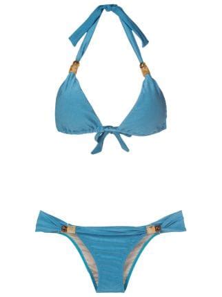 Adriana Degreas Bead Embellished Bikini Farfetch