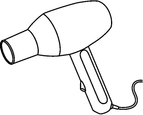 Hair Dryer Clipart Black And White Clip Art Library