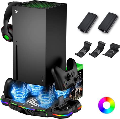 Cooling Stand With Controller Charging Station For Xbox Series X