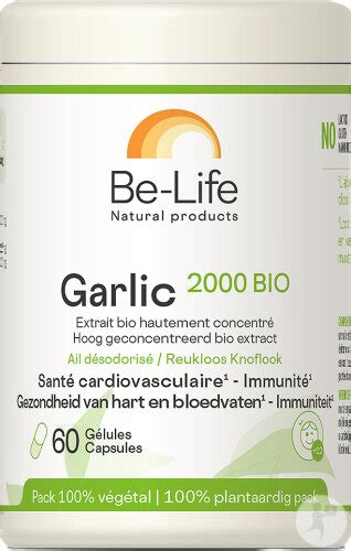 Be Life Garlic 2000 Bio 60 Gélules Newpharma