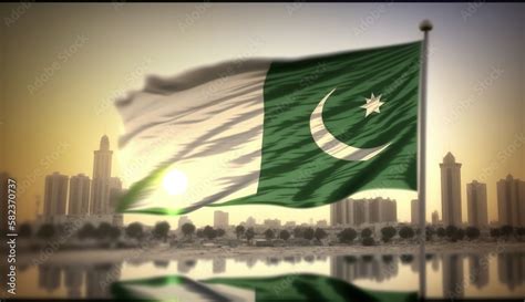 Pakistan Independence Day. 14th august. soldiers waving fabric pakistan ...