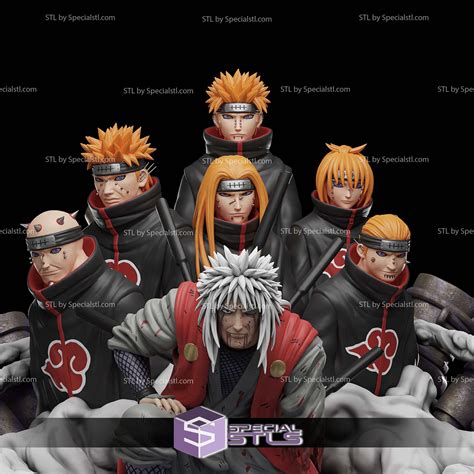 Jiraiya vs Six paths of Pain Printable Models | SpecialSTL