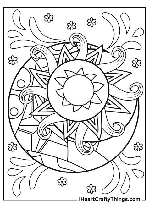 Sun And Moon Coloring Pages Updated 2021