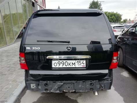 Хром накладка крышки багажника — Mercedes-Benz M-Class (W163), 3,7 л ...
